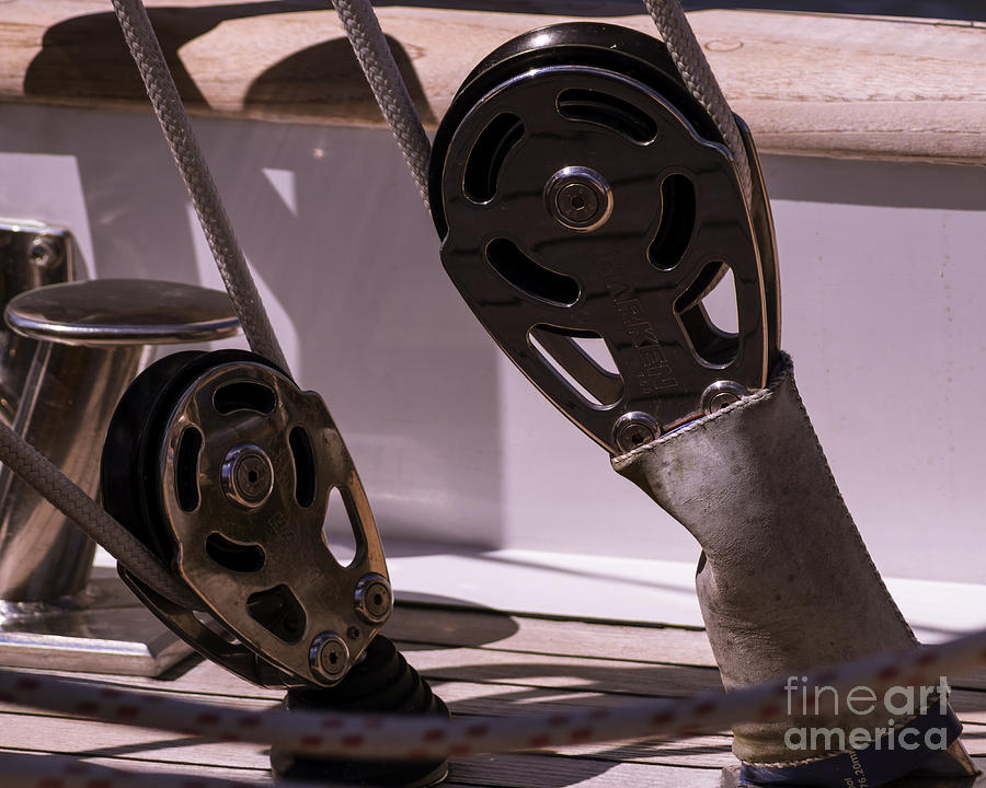 Summer Photograph - Stainless Pulleys by Joe Geraci