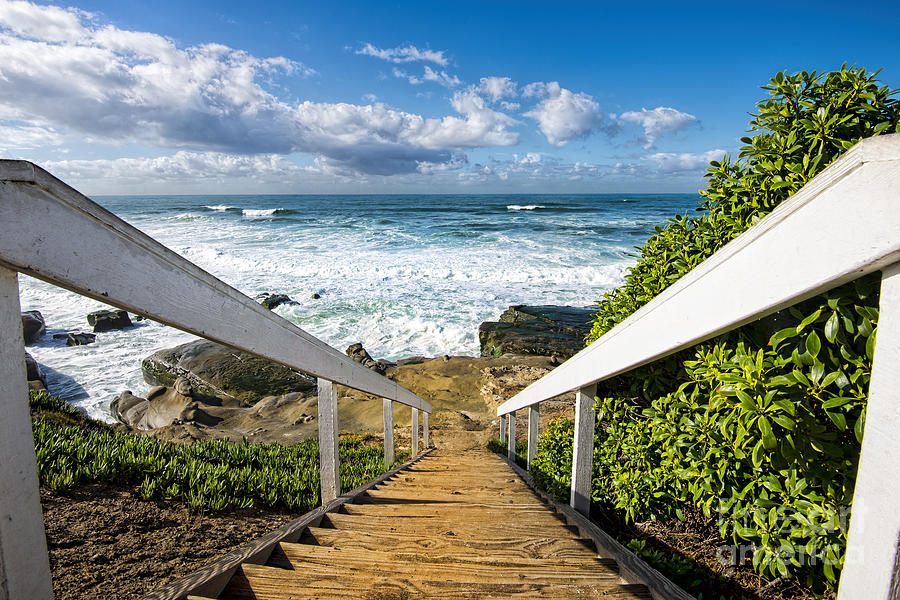 Stair Windansea Beach Photograph By Keith Ducker Pixels