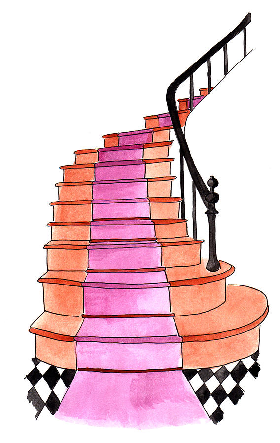 Staircase Painting by Anna Elkins