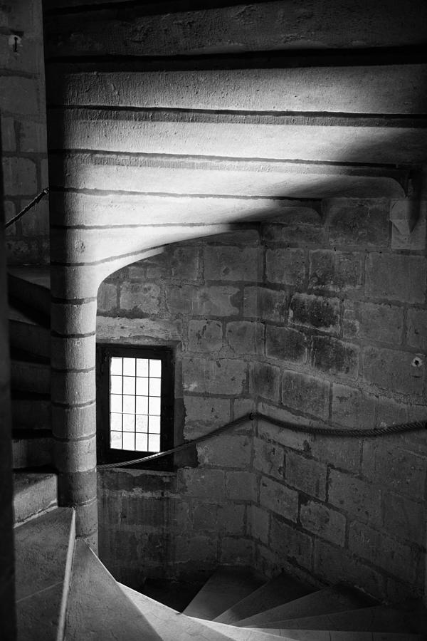 Staircase Chateau Langleas Photograph by Hugh Smith