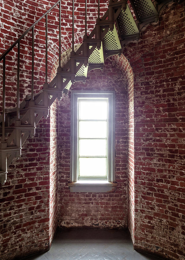 Staircase in Lighthouse Photograph by Greg Nyquist