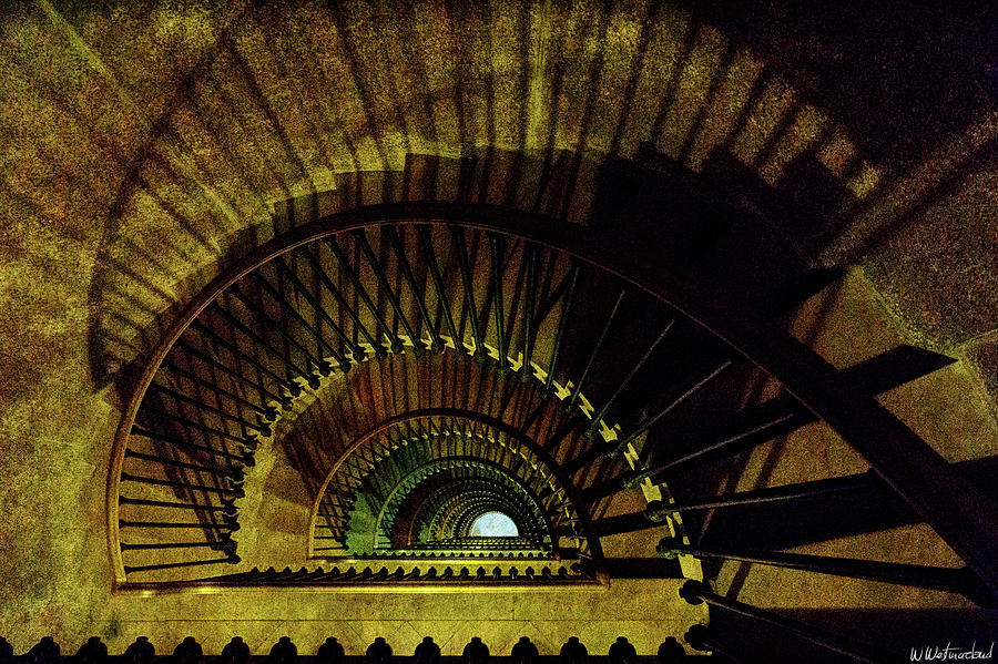 Staircase in Montfaucon American Monument from the top Photograph by Weston Westmoreland