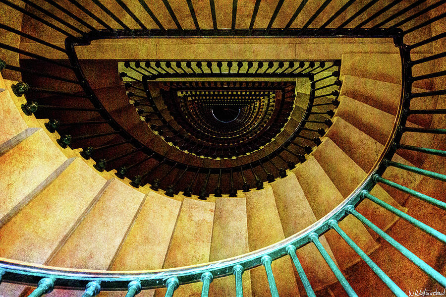 Staircase Photograph - Staircase in Montfaucon American Monument by Weston Westmoreland