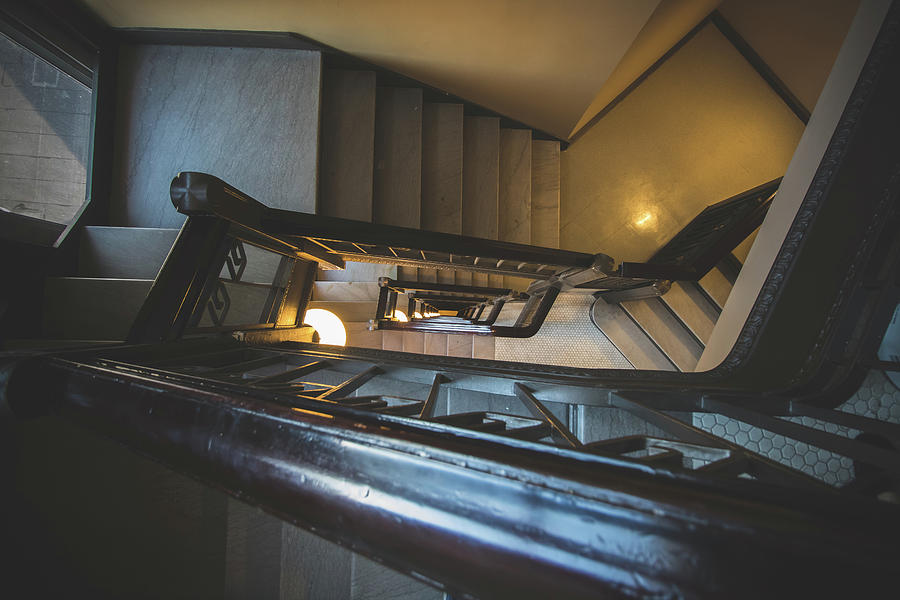 Staircase inside the Electric Tower Photograph by Jay Smith