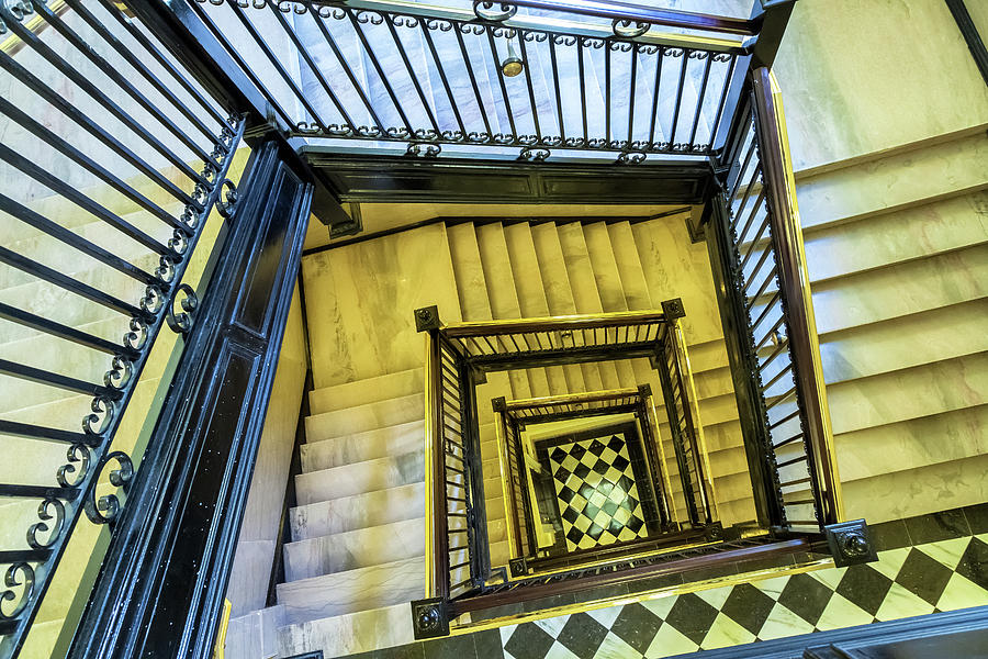 Staircase Of The Old Capitol 3 Photograph by Jonathan Nguyen