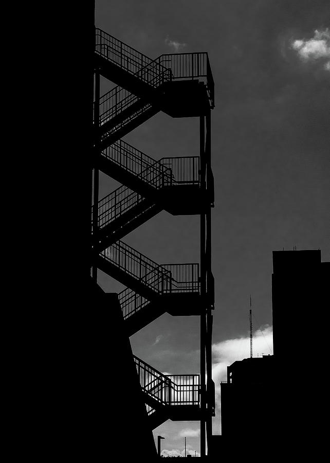 Staircase Silhouette Photograph by Larry Jones