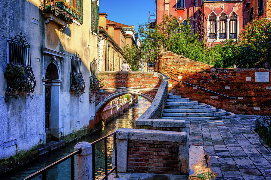 Staircase to Bridge in Venice_DSC1642_03012017 Photograph by Greg Kluempers