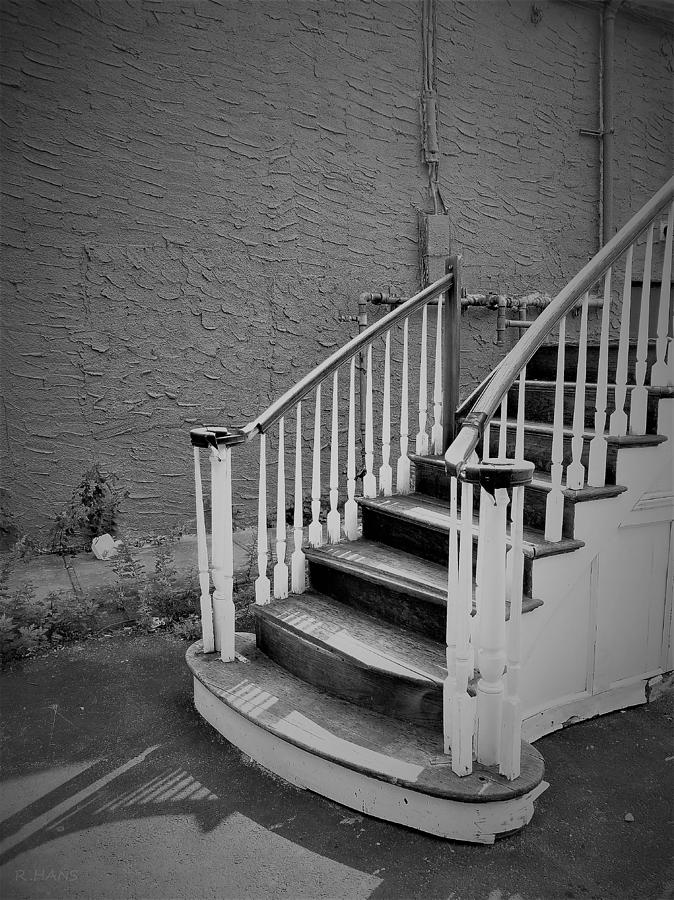 Staircase To Nowhere B W Photograph by Rob Hans