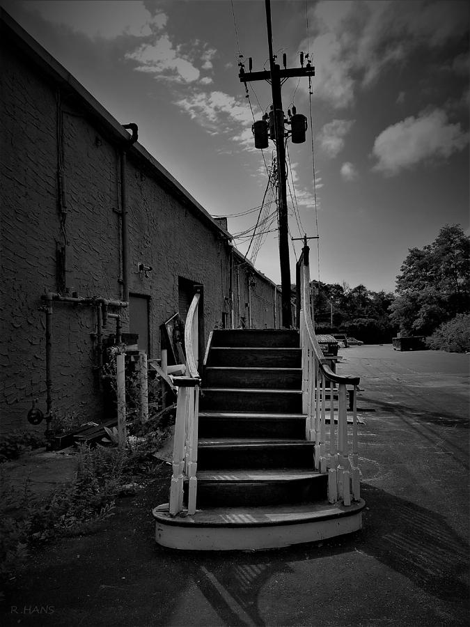 Staircase To Nowhere One B W Photograph by Rob Hans