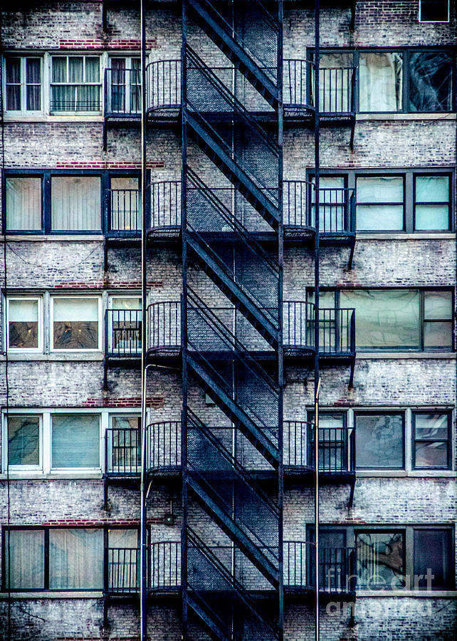 New York City Photograph - Stairs and Windows by James Aiken