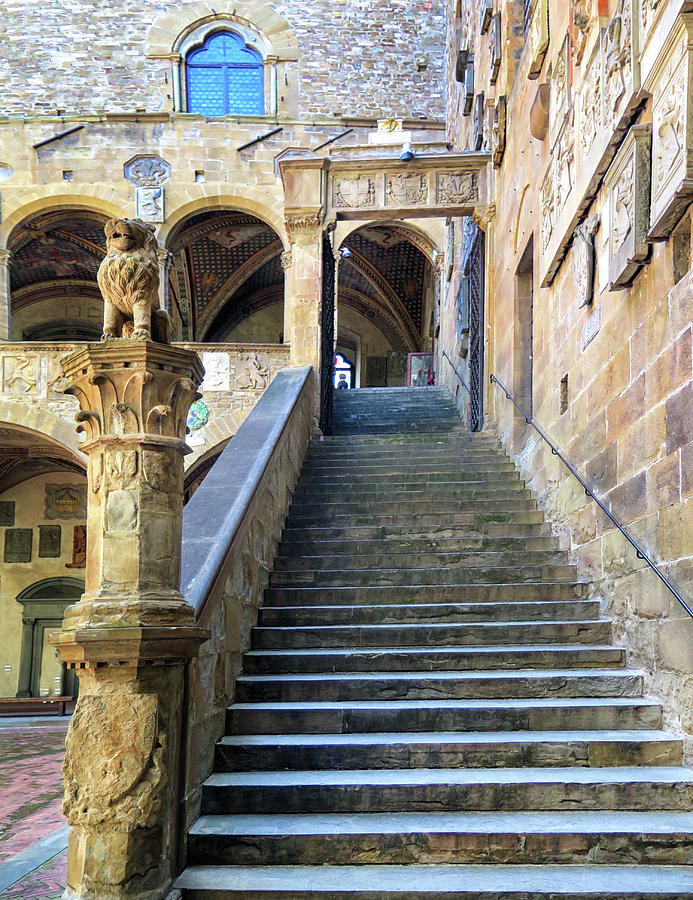 Stairs At the Bargello Museum Photograph by Dave Mills