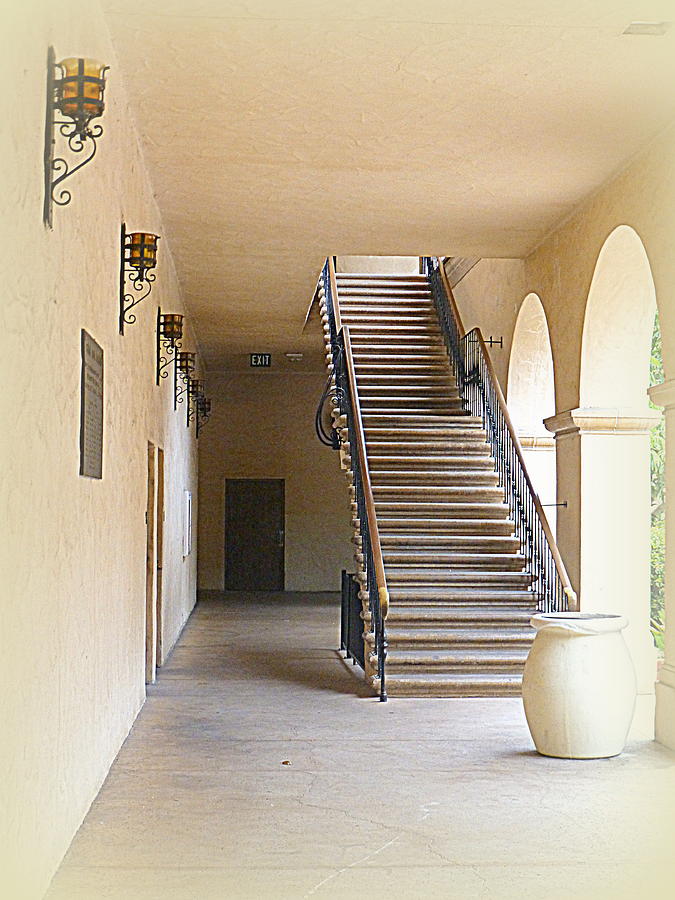 Stairs at the Casa del Prado Photograph by Lori Seaman