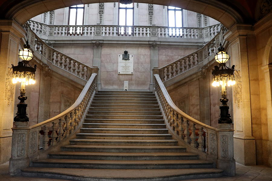 Stairs at the Palacio Da Bolsa Photograph by Lukasz Ryszka
