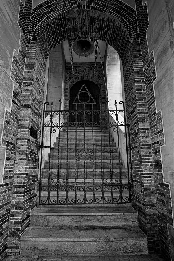 Stairs Beyond B-W Photograph by Christopher Holmes