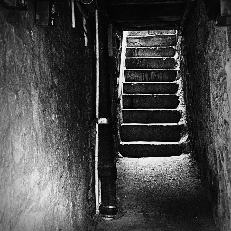Stairs - Black And White Photograph by Joseph Skompski
