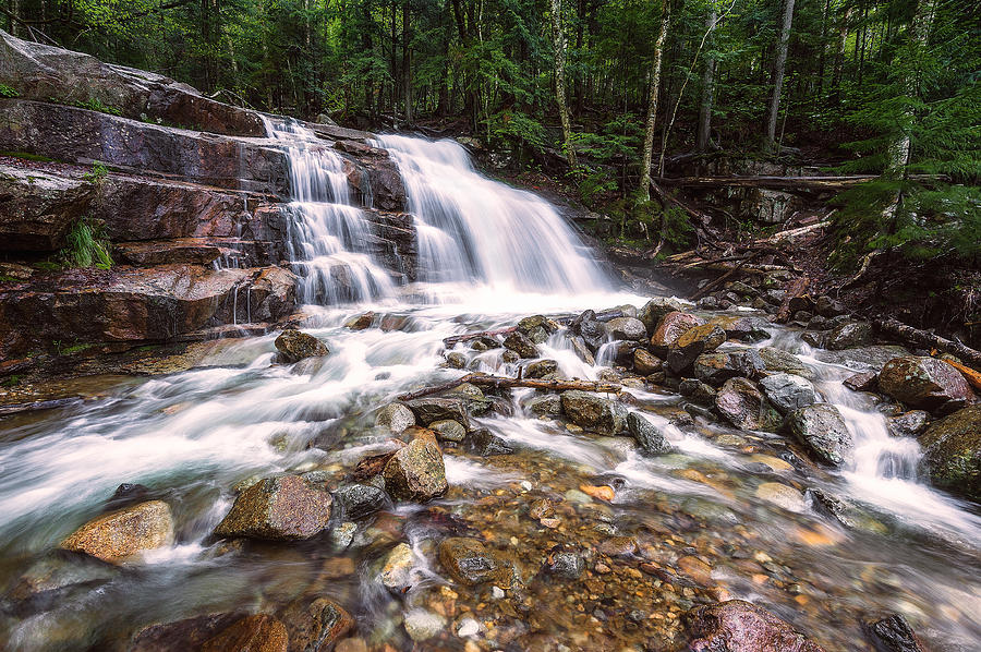 Stairs Falls - Franconia Notch State Park Photograph by Jeff Bazinet