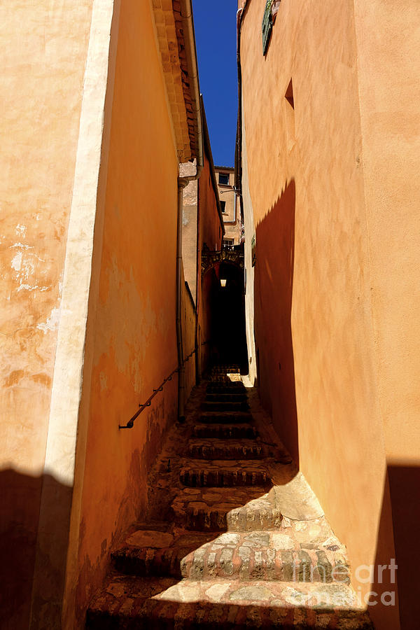 Stairs in Roussillon Photograph by Olivier Le Queinec