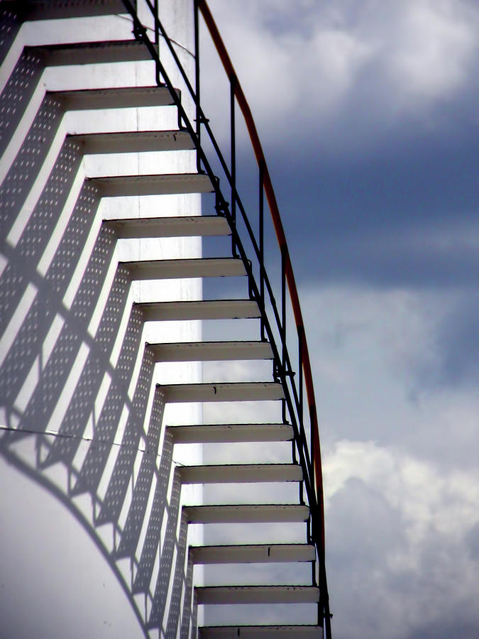 Stairs Photograph - Stairs in the Sky by David April