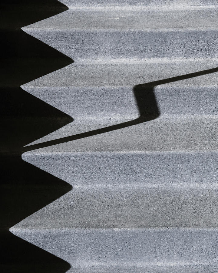 Shadow Photograph - Simple Stairs by Christopher McKenzie