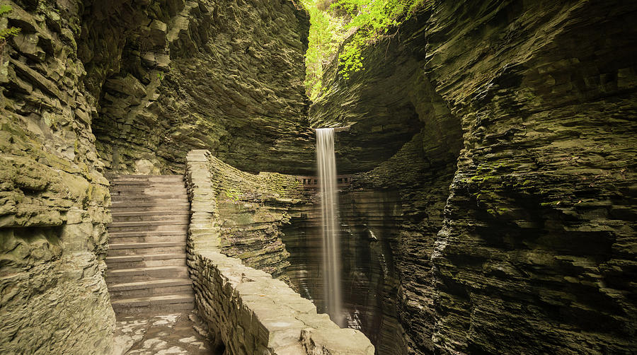 Stairs to the Falls Photograph by Kristopher Schoenleber