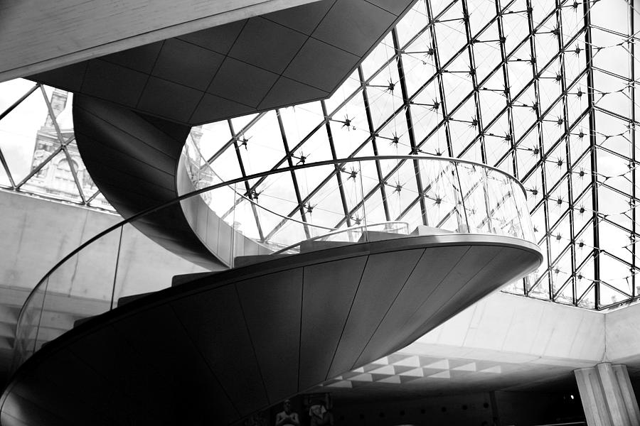 Stairs Up Louvre Photograph