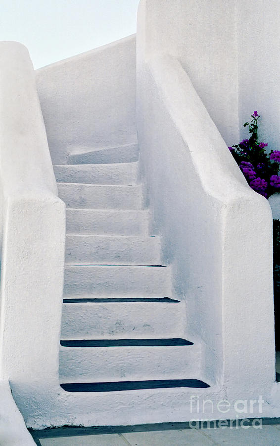 Stairway in Mykonos Photograph by Madeline Ellis