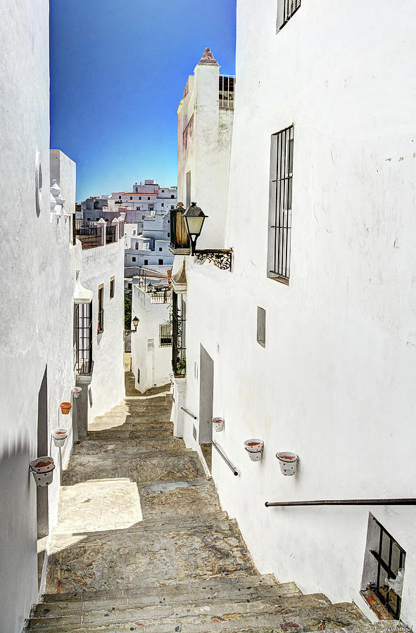 Stairway in Vejer Photograph by Weston Westmoreland