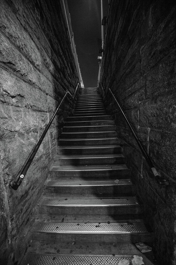 Stairway to Brooklyn Bridge  Photograph by John McGraw