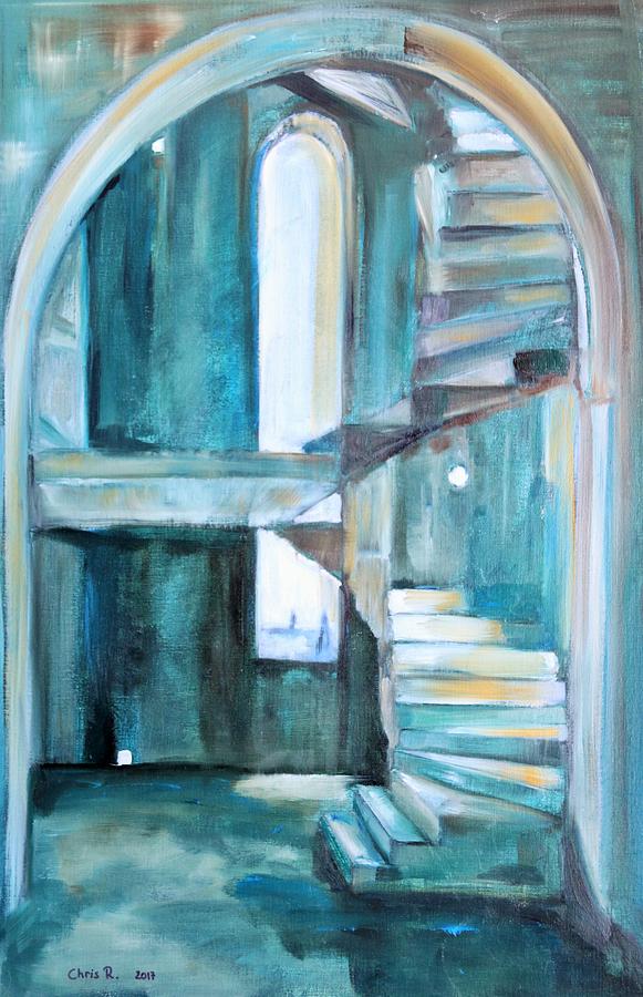 Stairway to Heaven Painting by Christel Roelandt