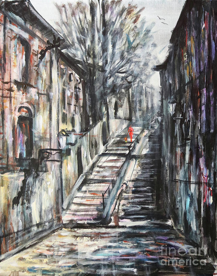 Stairway to Heaven Painting by Dariusz Orszulik