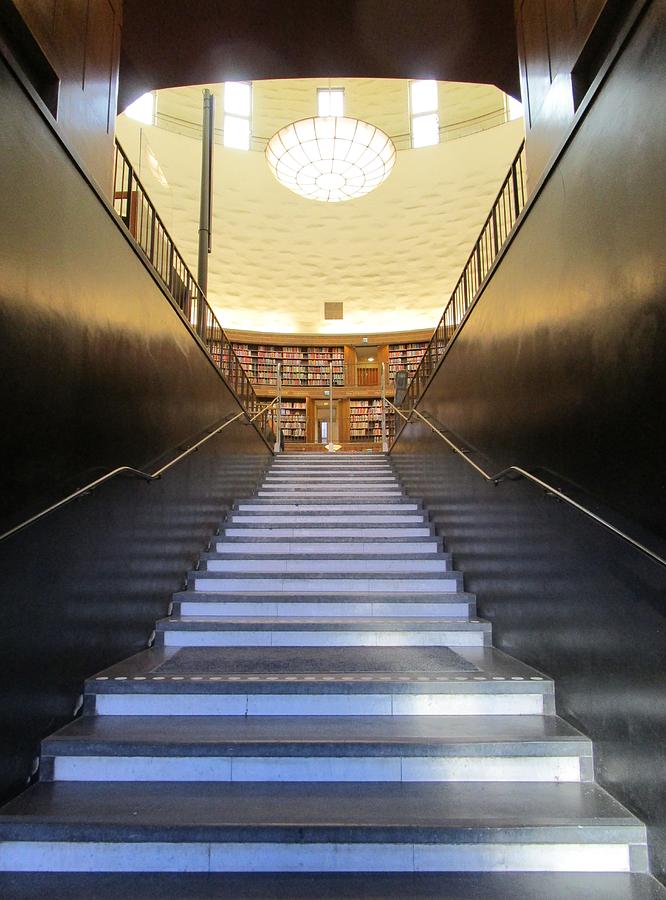Architecture Photograph - Stairway to knowledge by Rosita Larsson