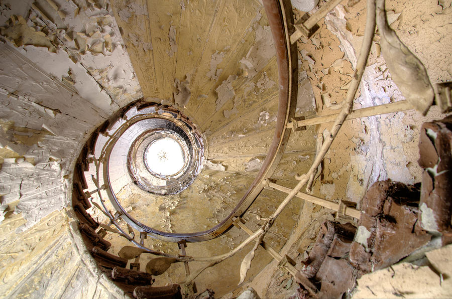 Spiral Stair Photograph - Stairway To......... by Marie Schleich Spiral Stair Photograph - Stairway To......... by Marie Schleich
