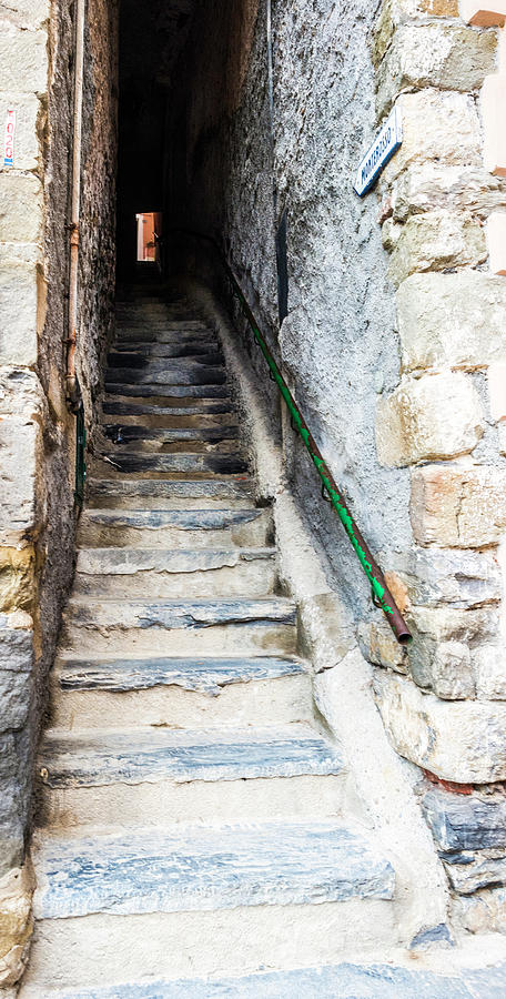 Stairway to Monterosso Photograph by Bob VonDrachek