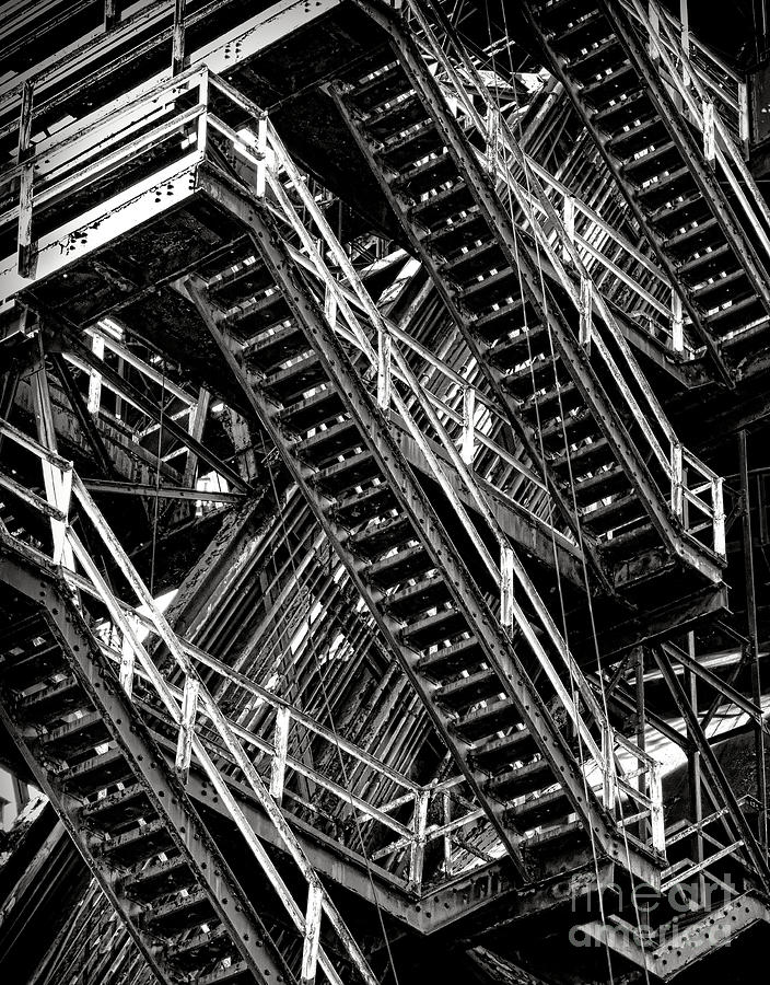 Stairwell Hell Photograph by Olivier Le Queinec