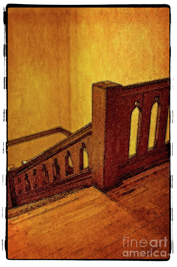 Stairwell Watercolor Photograph By Michael Ziegler Fine Art America