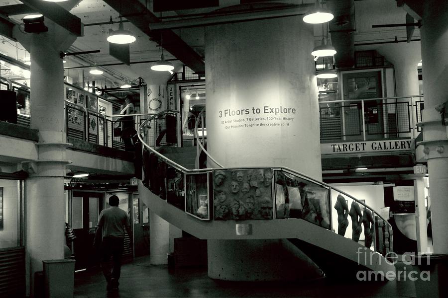 Stairwell of Torpedo Factory Art Center    Alexandria VA Photograph by Margie Avellino