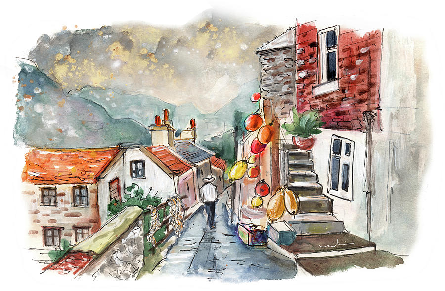 Staithes 02 Painting by Miki De Goodaboom