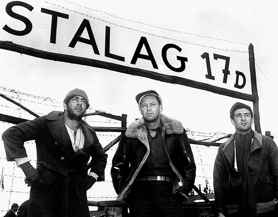 Stalag 17 publicity photo Robert Strauss William Holden Harvey Lembeck 1953 Photograph by David Lee Guss
