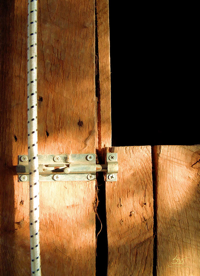 Stall Door in Sun Photograph by Sam Davis Johnson