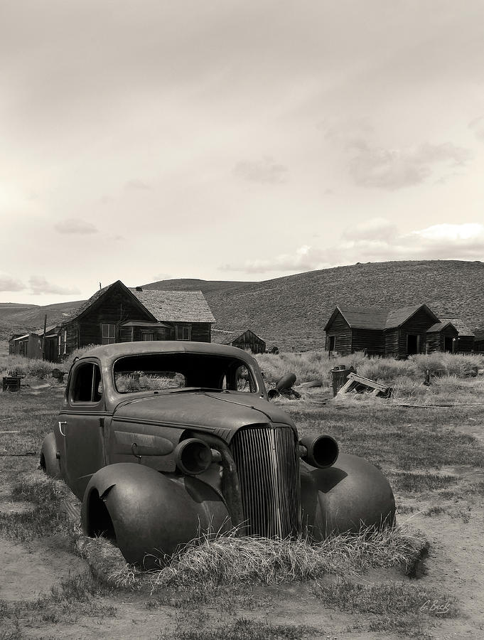 Stalled in Bodie, Monochrome Photograph by Gordon Beck