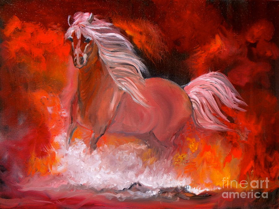 Stallion Painting by Jenny Lee