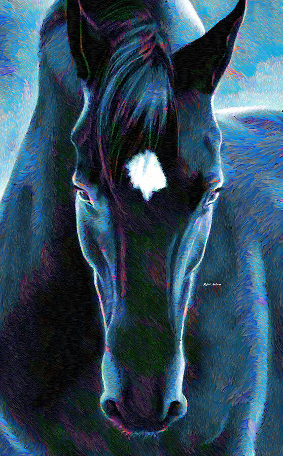 Stallion Digital Art by Rafael Salazar