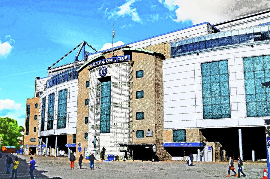 London Mixed Media - Stamford Bridge home of Chelsea FC by Peter Allen