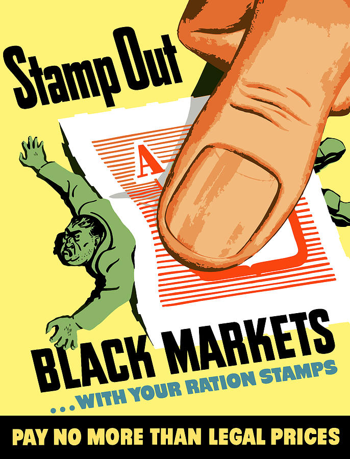 Stamp Out Black Markets Painting