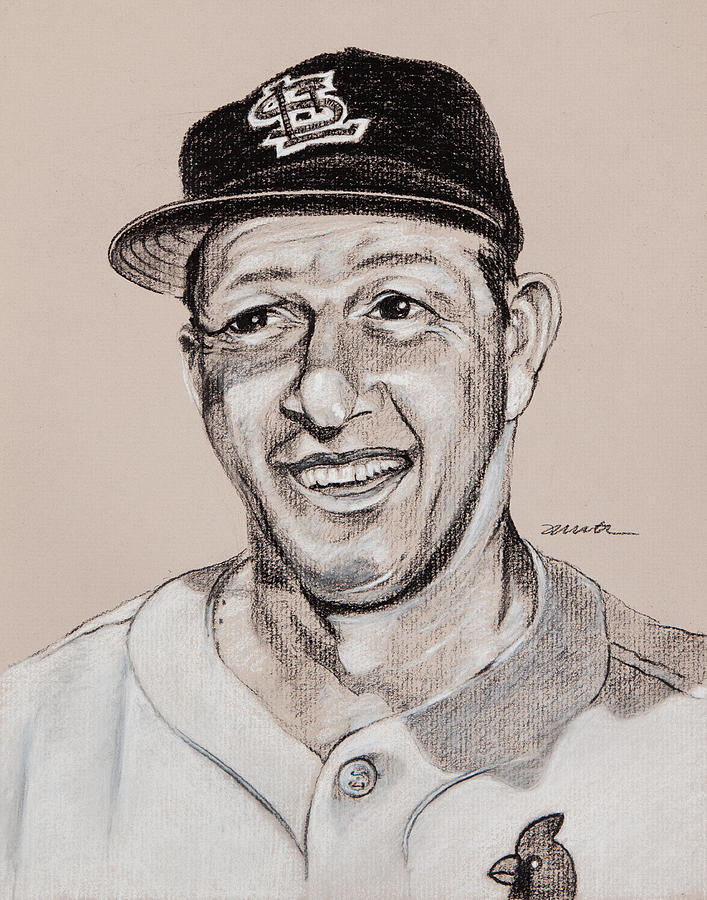Stan Musial Drawing - Stan the Man by Jim Wetherington