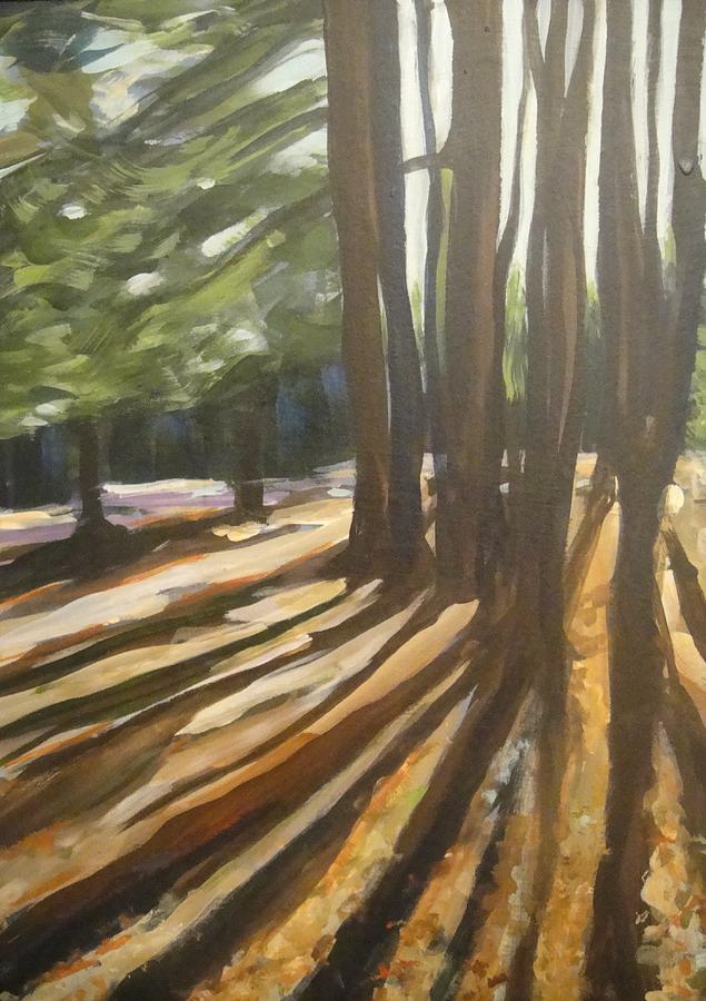 Stand of Trees Painting by Edith Hunsberger
