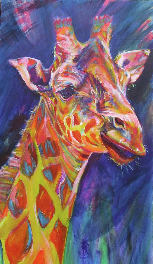 Giraffe Painting by Karin McCombe Jones