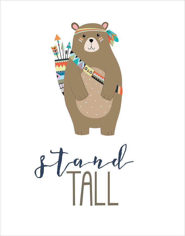Bear Digital Art - Stand Tall by Jaime Friedman
