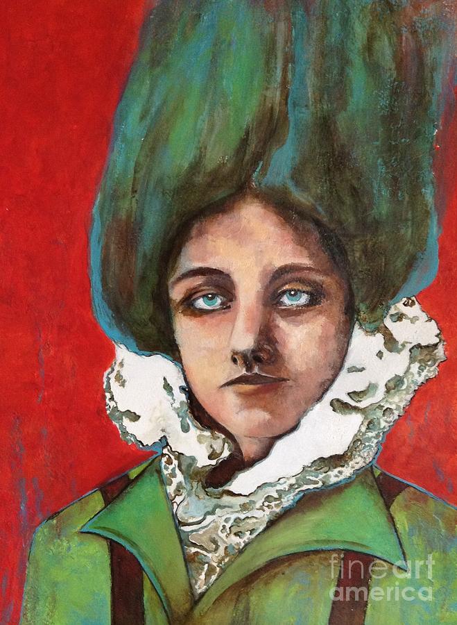 Female Portrait Painting - Stand Tall by Pamela Vosseller Female Portrait Painting - Stand Tall by Pamela Vosseller