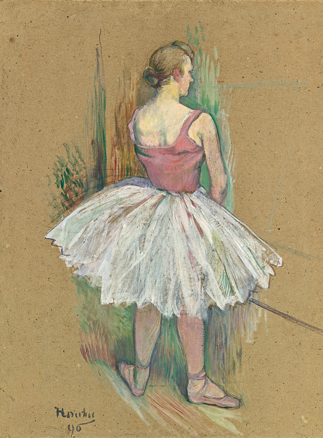 Standing Dancer. Back View Painting by Henri de Toulouse-Lautrec